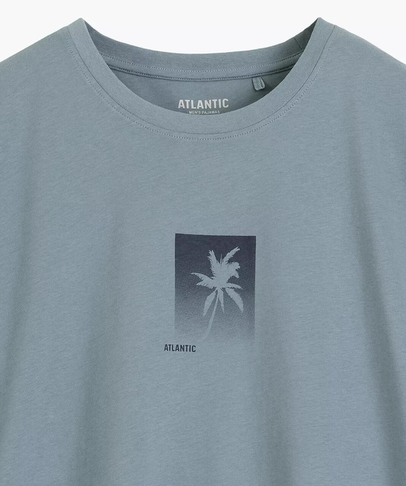 NMP-398 Férfi Nyári Pizsama 100% Pamut Peach