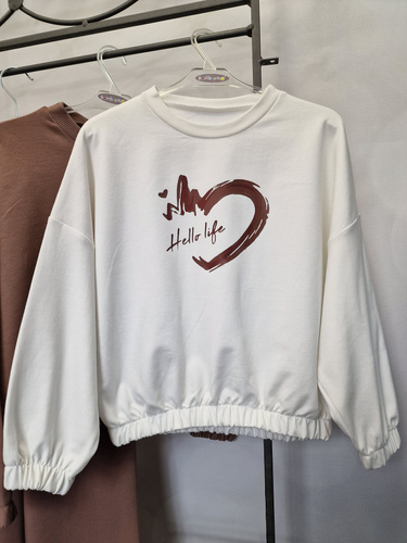 Gaja Gyermek pulóver Bambarillo ecru| Elasztikus pamut pulóver