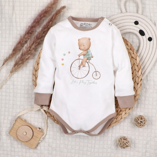 ABN-5584 Circus Baby bodysuit by Nini - 100% organikus pamut, puha a bőrön, lengyel gyártás