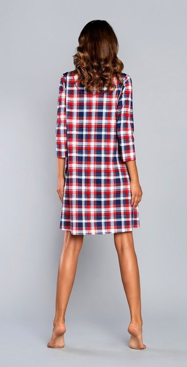 Rugia kismama és szoptatós hálóing 3/4 ujjú olasz divat - tengerészkék