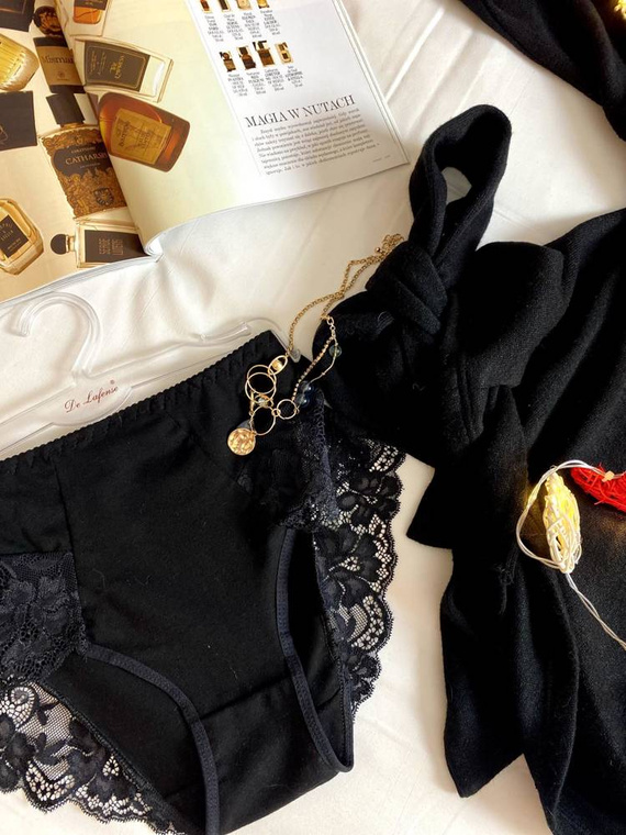 530 Iness Magas szárú alsónadrág De lafense - fekete