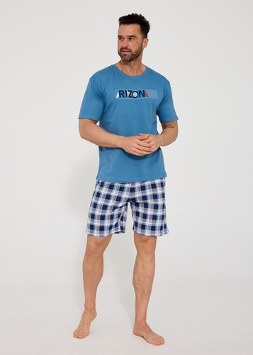 Cornette Arizona férfi pizsama 326/204 pamutból, póló és rövidnadrág, póló és rövidnadrág