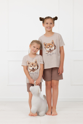 Lány pizsama Shiba Italian Fashion 100% pamut rövidnadrág