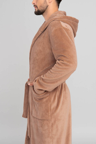 Mimas Férfi fürdőköpeny kapucnival olasz divat - tengerészkék