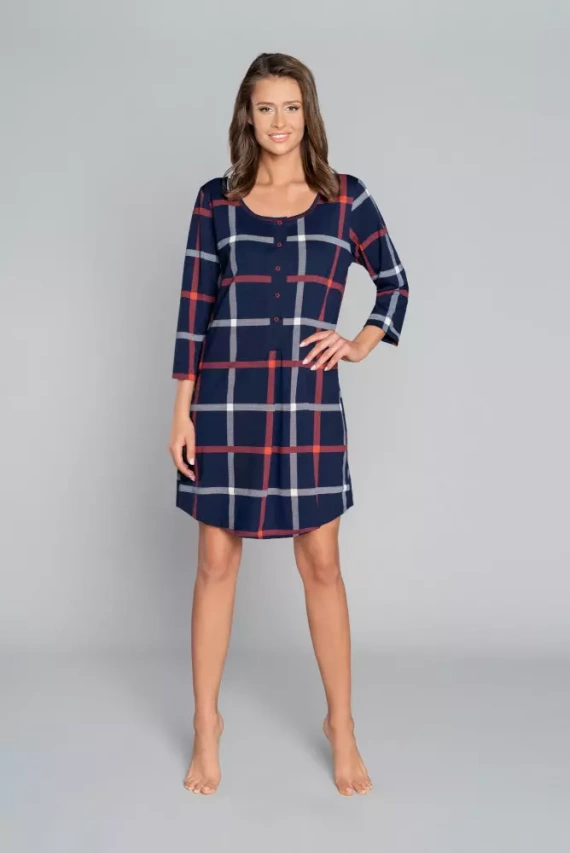 Izera női szoptatós és szoptatós 3/4 ujjú ing olasz divat - nyomtatás