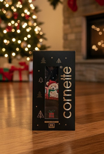 914/01 Cornette férfi karácsonyi ajándék szett - boxeralsó és zokni, pamut