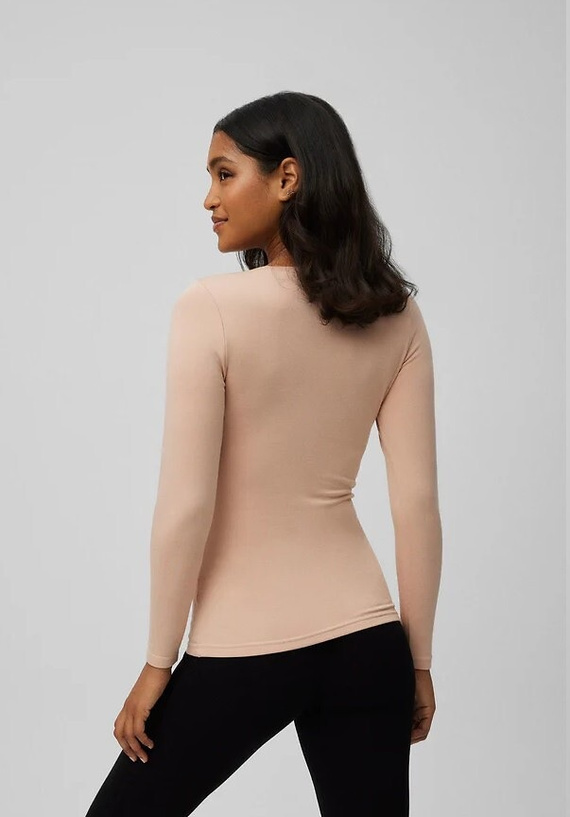 Női termál póló Ysabel Mora 70017 nude- puha, légáteresztő, hipoallergén, hosszú ujjú, hosszú ujjú