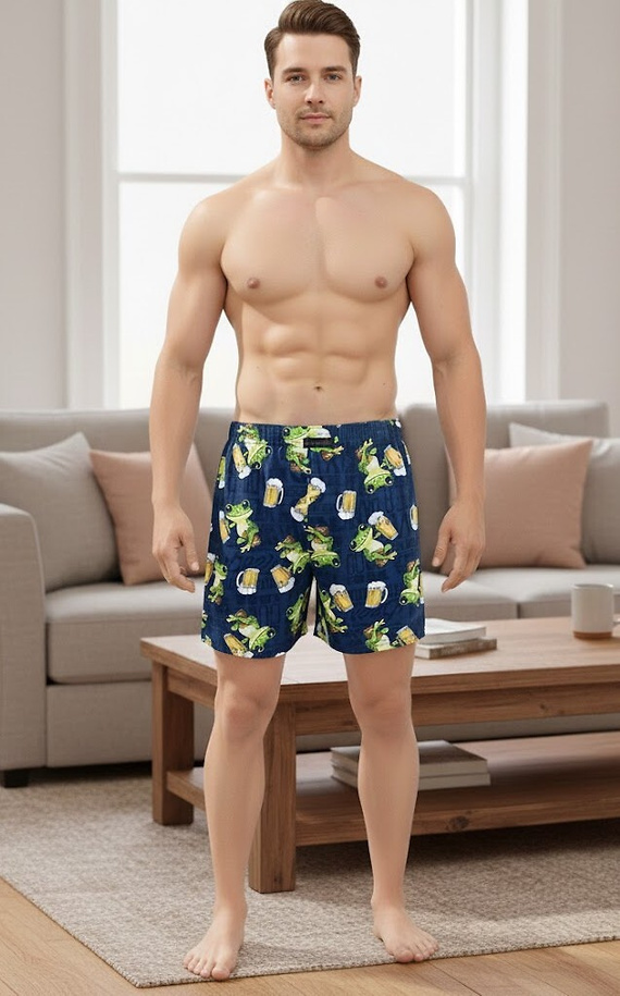 001/183 Frog Cornette Classic férfi boxeralsó - 100% pamut, laza szabás, gombos nyitás, mindennapi kényelem