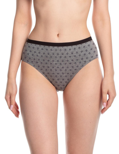 Lama L-130 BI-10 női bikinialsó - pamut, 3 db grafit és fekete árnyalatban
