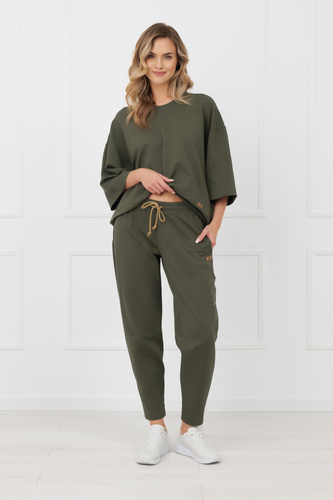 Kaori Italian Fashion női felső 3/4 ujj pamut