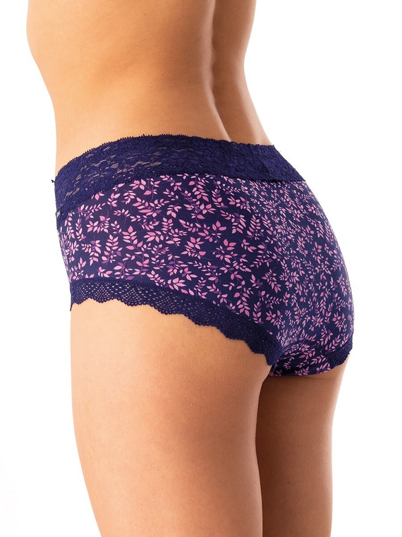Női bugyi Key LPC 547 navy pink - pamut, kényelmes, 2 darabos szett