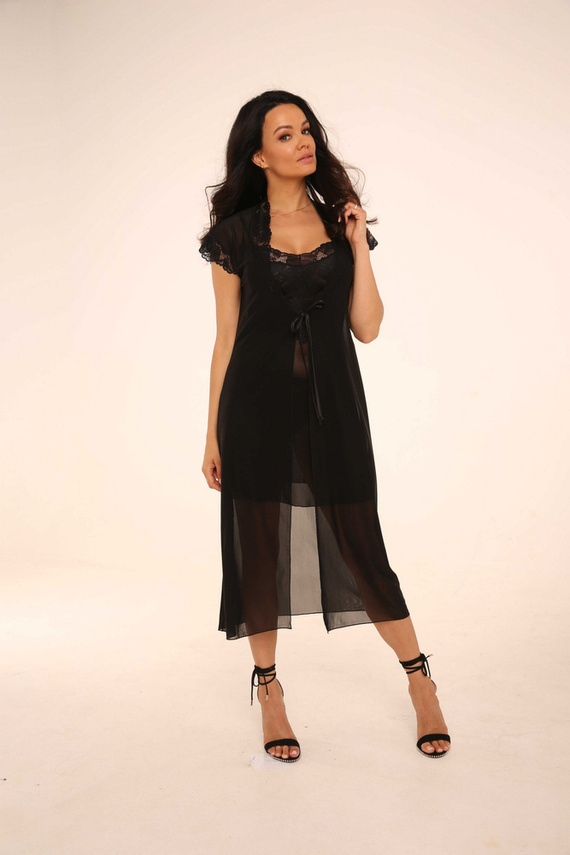 470 Alison Forex női köntös - fekete