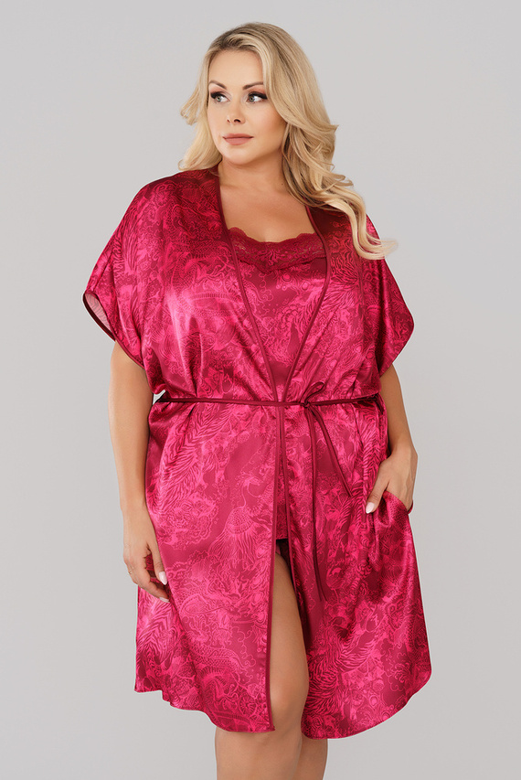 Impresja Női fürdőköpeny Olasz divat bordó