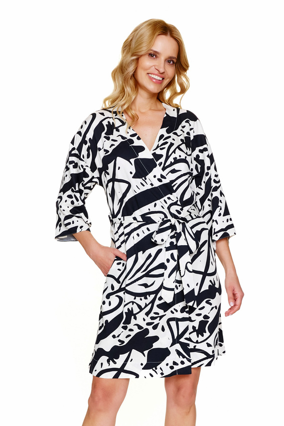7311 Doctor Nap La Palma női köntös - viszkóz, divatos nyomtatással