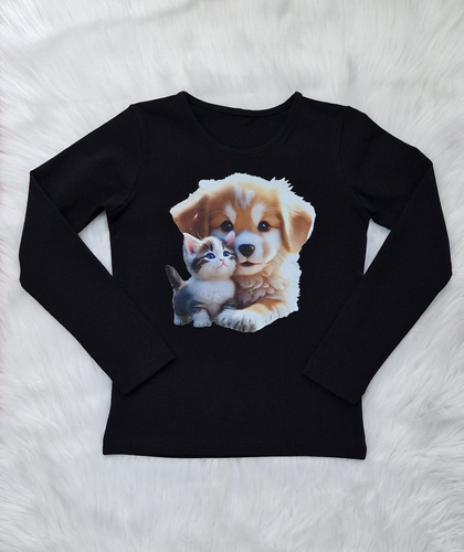 Friends Gyermek blúz Bambarillo fekete- jersey | Kényelem és stílus