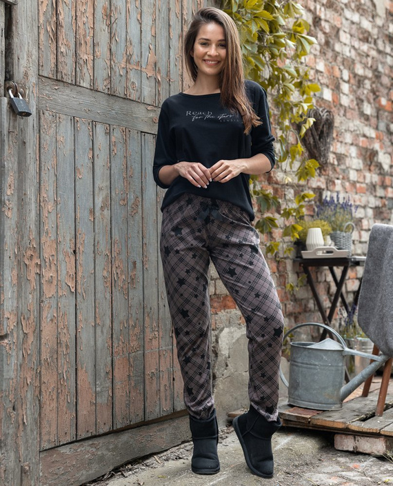 Sensis Reach For The Stars Női pizsama - fekete-barna