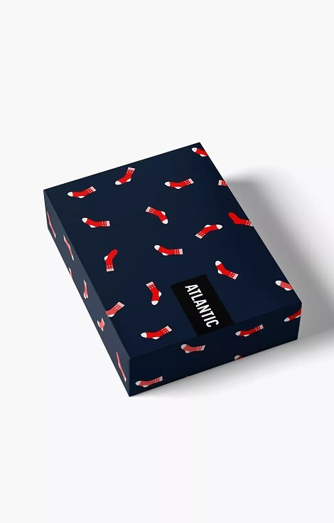 2GMB-010 Atlantic férfi boxeralsó - pamut, karácsonyi mintás, 2 db, 2 db