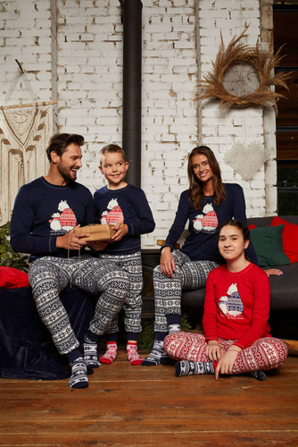 Arktyka Férfi pizsama Olasz divat - tengerészkék