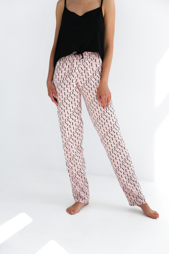 Paula Sensis női pizsama - fekete