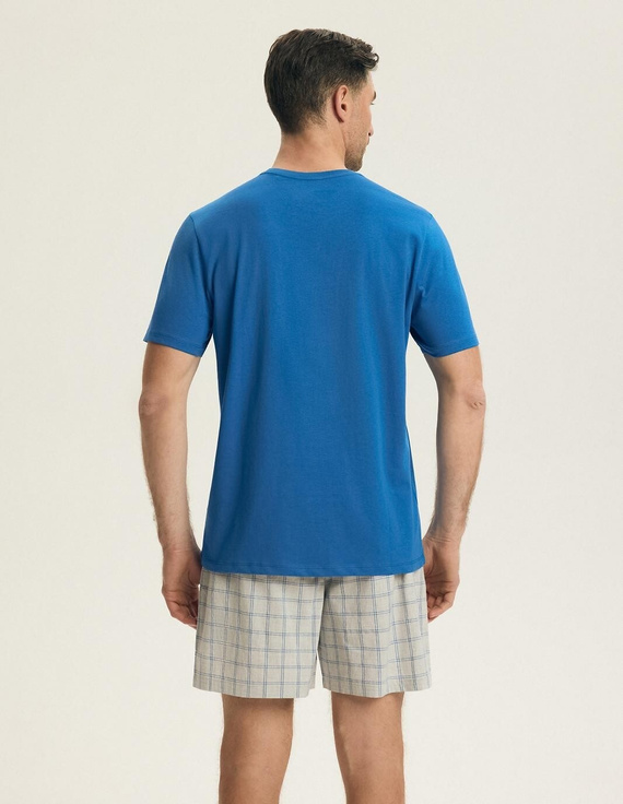 Henderson 43453 Nori férfi pizsama kék – 100% pamut, nyári