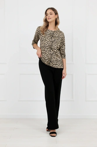 Női blúz Kenia Italian Fashion leopárd minta 3/4 ujj