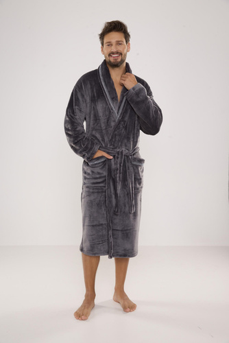 716 Rafael férfi fürdőköpeny De lafense - grafit