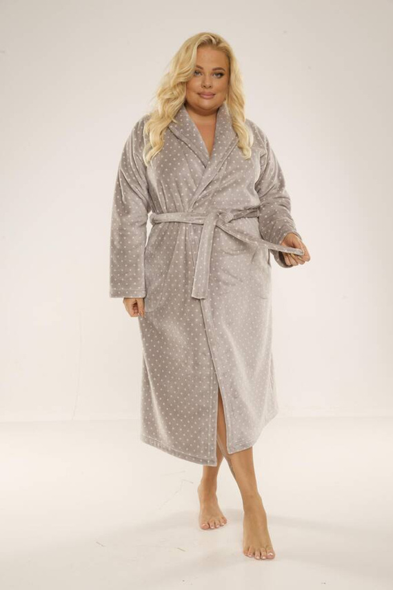 548 Melanie Női hosszú köntös Forex - szürke