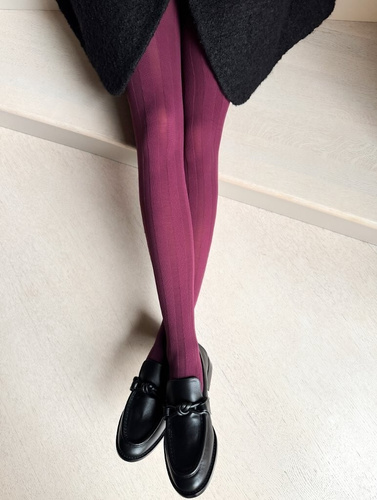 Veneziana Linea Arte harisnyanadrág 40 den szőlő-mikroszálas, divatos csíkos mintával