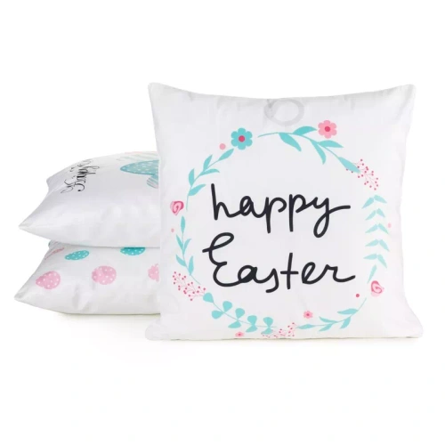 Eurofirany Wiosna 4– dekoratív húsvéti párnahuzat stílusos