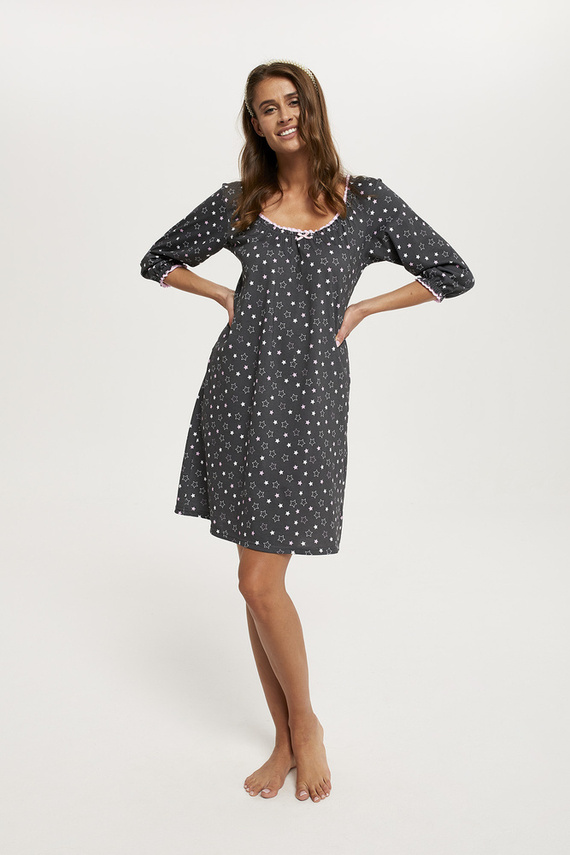 Antilia 3/4 ujjú hálóing Olasz divat - print