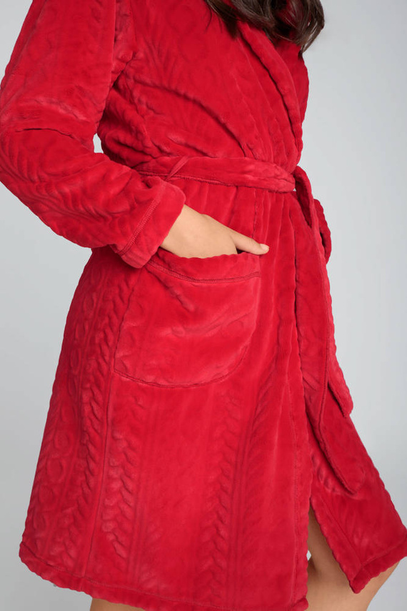 Zala női gyapjú női köntös Italian Fashion - piros