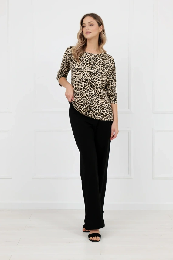 Női blúz Kenia Italian Fashion leopárd minta 3/4 ujj