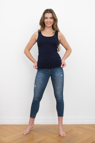 Ibiza Női széles vállú ing Italian Fashion - tengerészkék