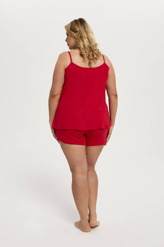 Song Női pizsama slim-fit, rövidnadrág Italian Fashion - piros