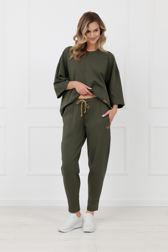 Kaori Italian Fashion női felső 3/4 ujj pamut