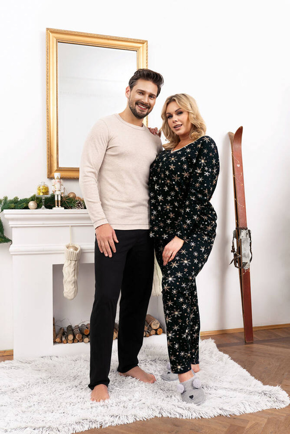 Laponia Női pizsama hosszú ujjú, hosszú nadrág olasz divat - nyomtatás