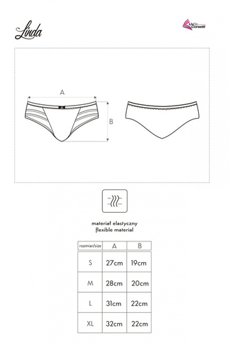 Linda LC 6064 LivCo Corsetti Fashion női bugyi - fehér