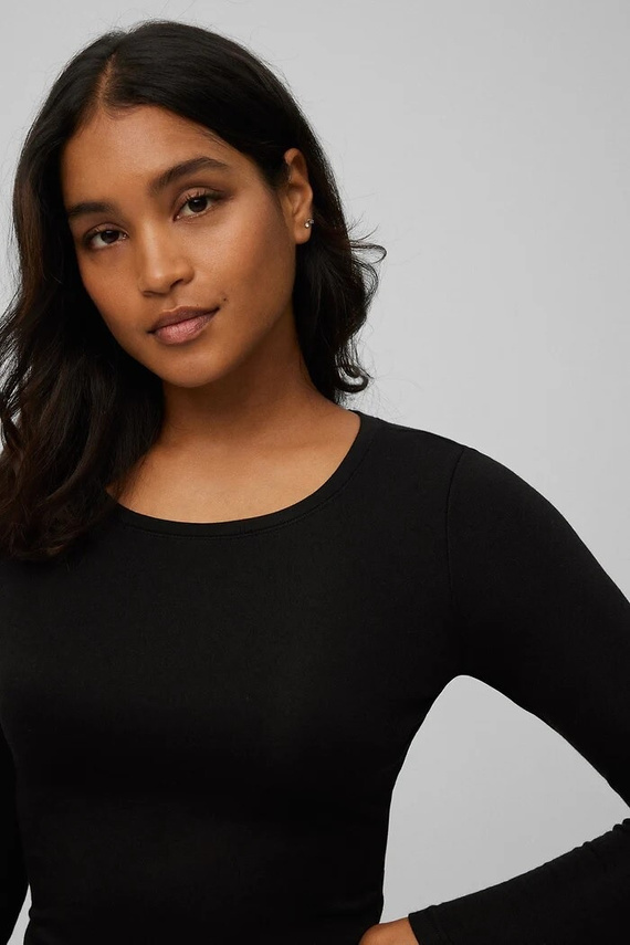 Női termál póló Ysabel Mora 70017 negro- puha, légáteresztő, hipoallergén, hosszú ujjú, hosszú ujjú