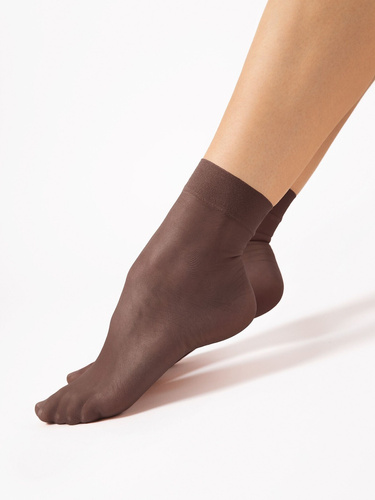 Fiore C 1100 Maja 15 den női zokni sima lycra 2 pár 	mocca