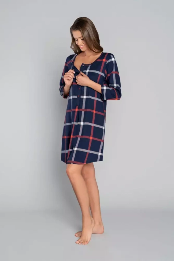 Izera női szoptatós és szoptatós 3/4 ujjú ing olasz divat - nyomtatás