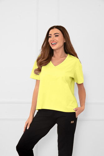 Klara - női rövid ujjú blúz | Italian Fashion yellow