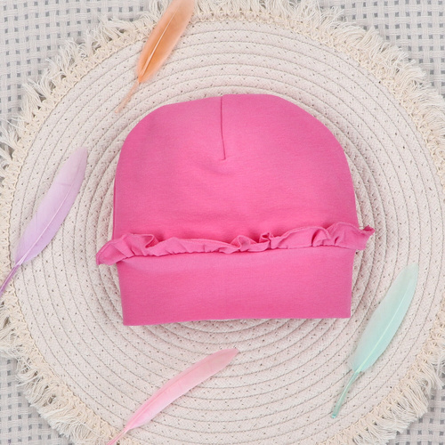 ABN-5548 Nini Happy Animals bébisapka organikus pamutból - biztonságos, környezetbarát, kényelmes