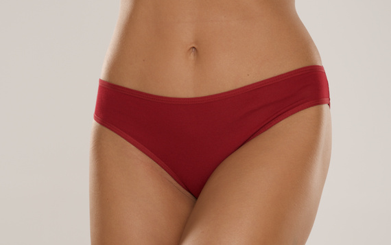 004 Limited Női bugyi De Lafense - klasszikus, mélyen felsőrész, viszkóz - bordó
