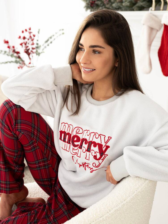 Gween Soft/Flannel női pizsama Sensis - szürke