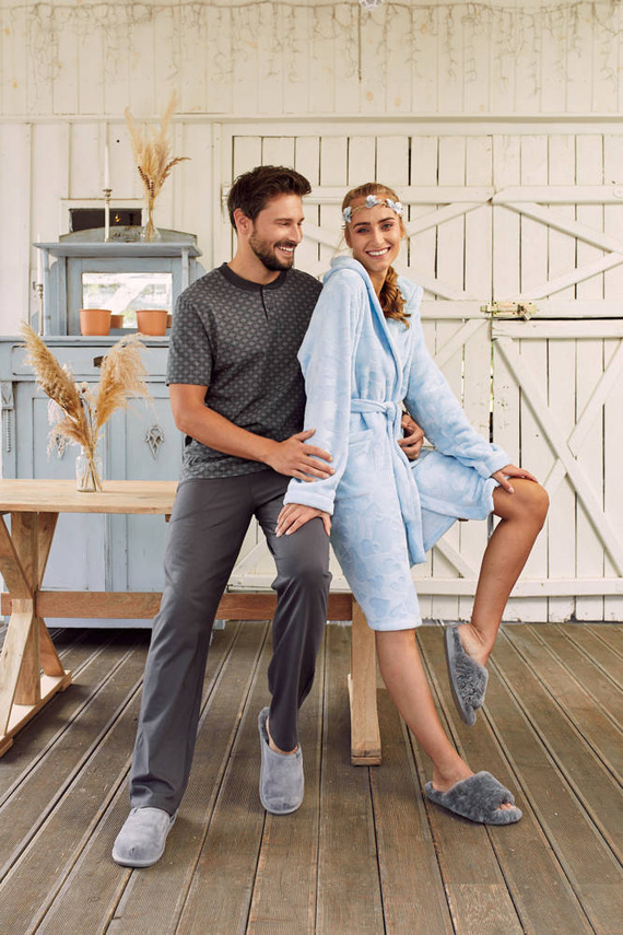 Misti Női fürdőköpeny Italian Fashion - kék