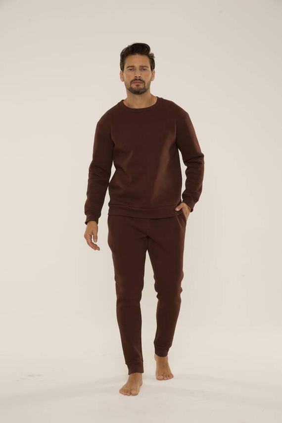 813 Indigo Férfi edzőruha a De Lafense-től - csokoládé