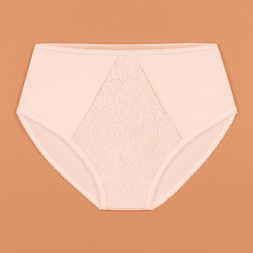 VF-435 - Női csipkés magas derekú bugyi Vena nude