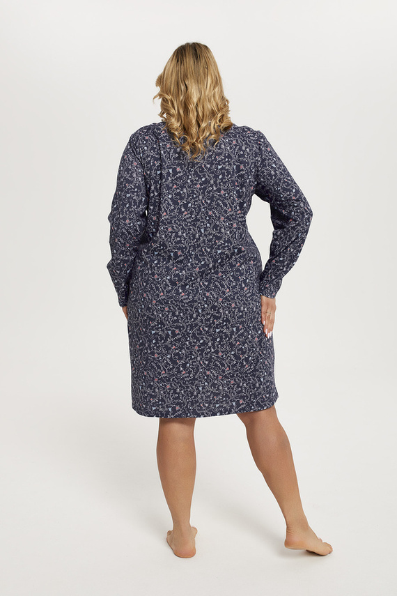 Flora hosszú ujjú hálóing Olasz divat - print