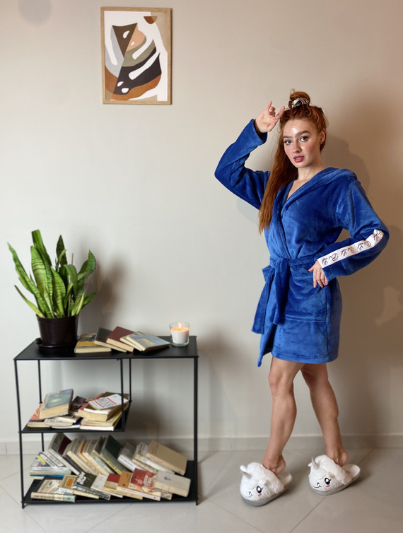 626 Abigail Női rövid köntös Forex - denim