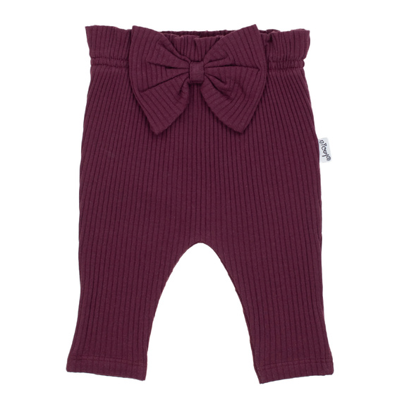 217016 Alisa pamut nadrág Nicol bordázott, masnival bordázott nadrág